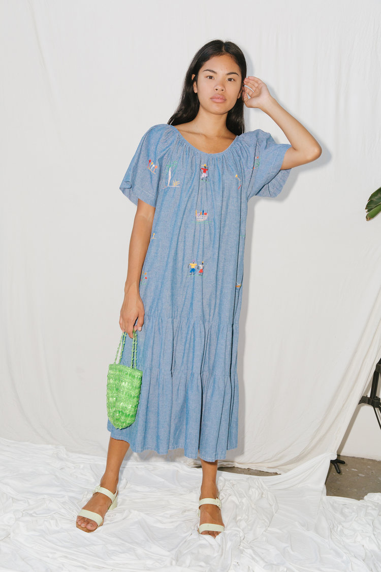 Embroidered Folk Dress by Shop Girl $68