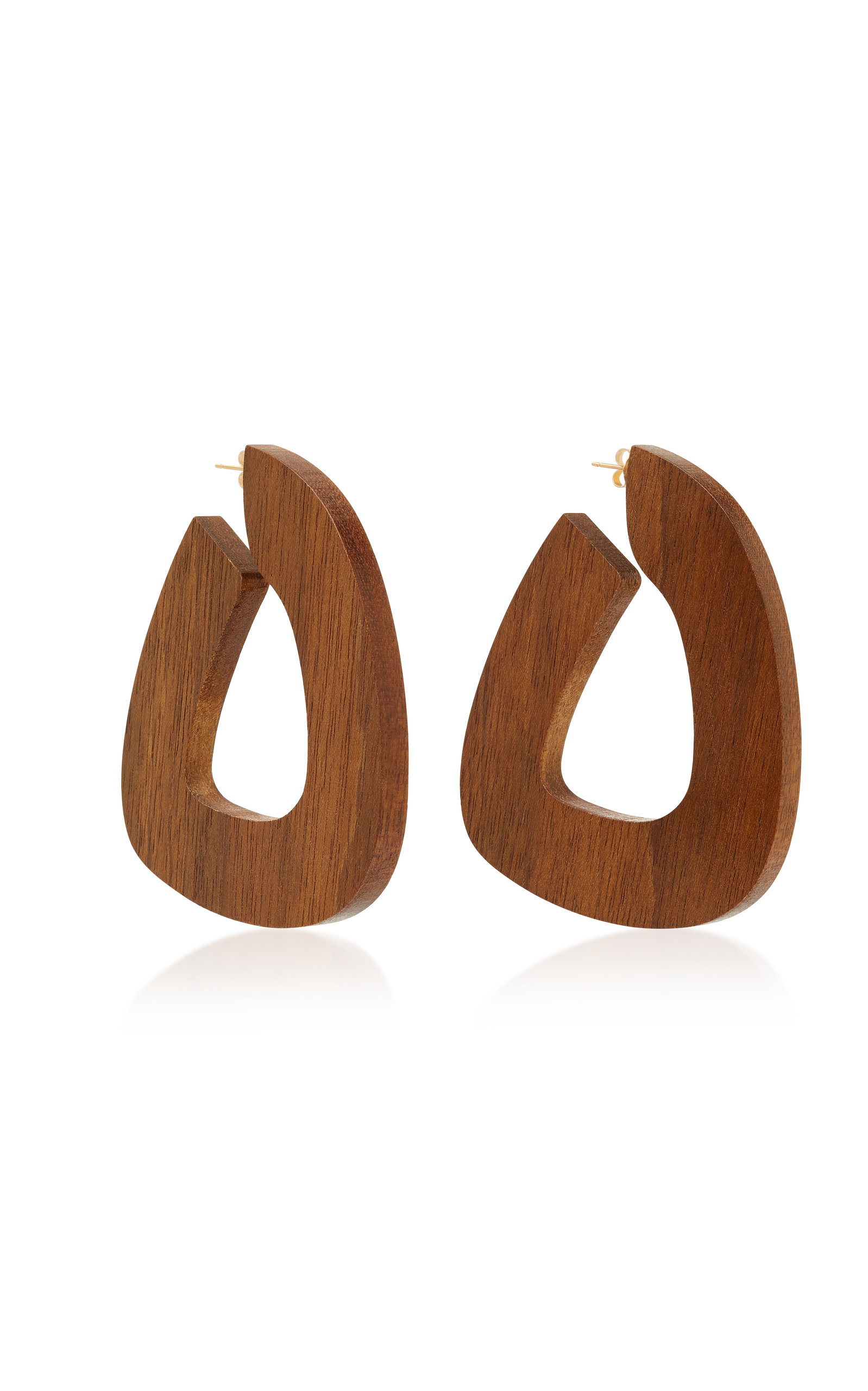 Bell Shedua Wood Earrings by Sophie Monet
