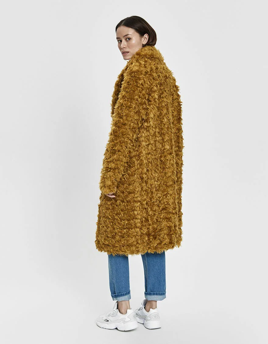Dary Faux Fur Coat by Baum Und Pfergdarten