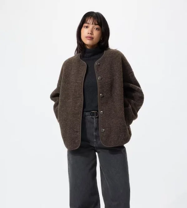 Uniqlo fleece cardigan
