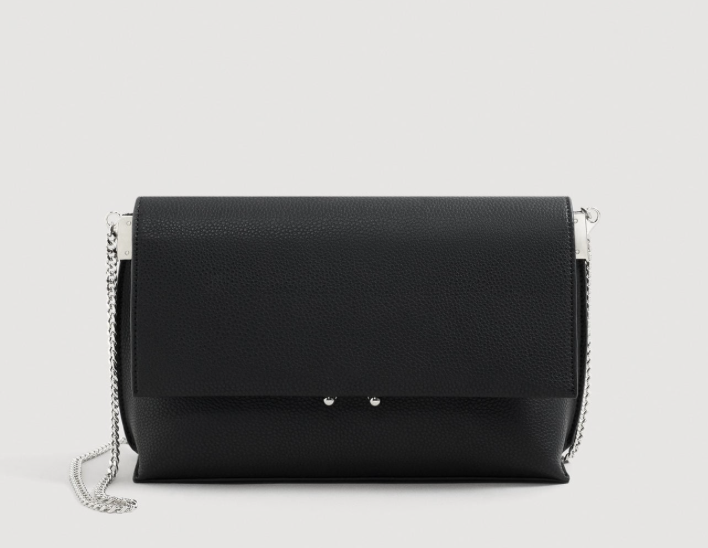 on SALE: Pebbled chain bag by Mango $19.99