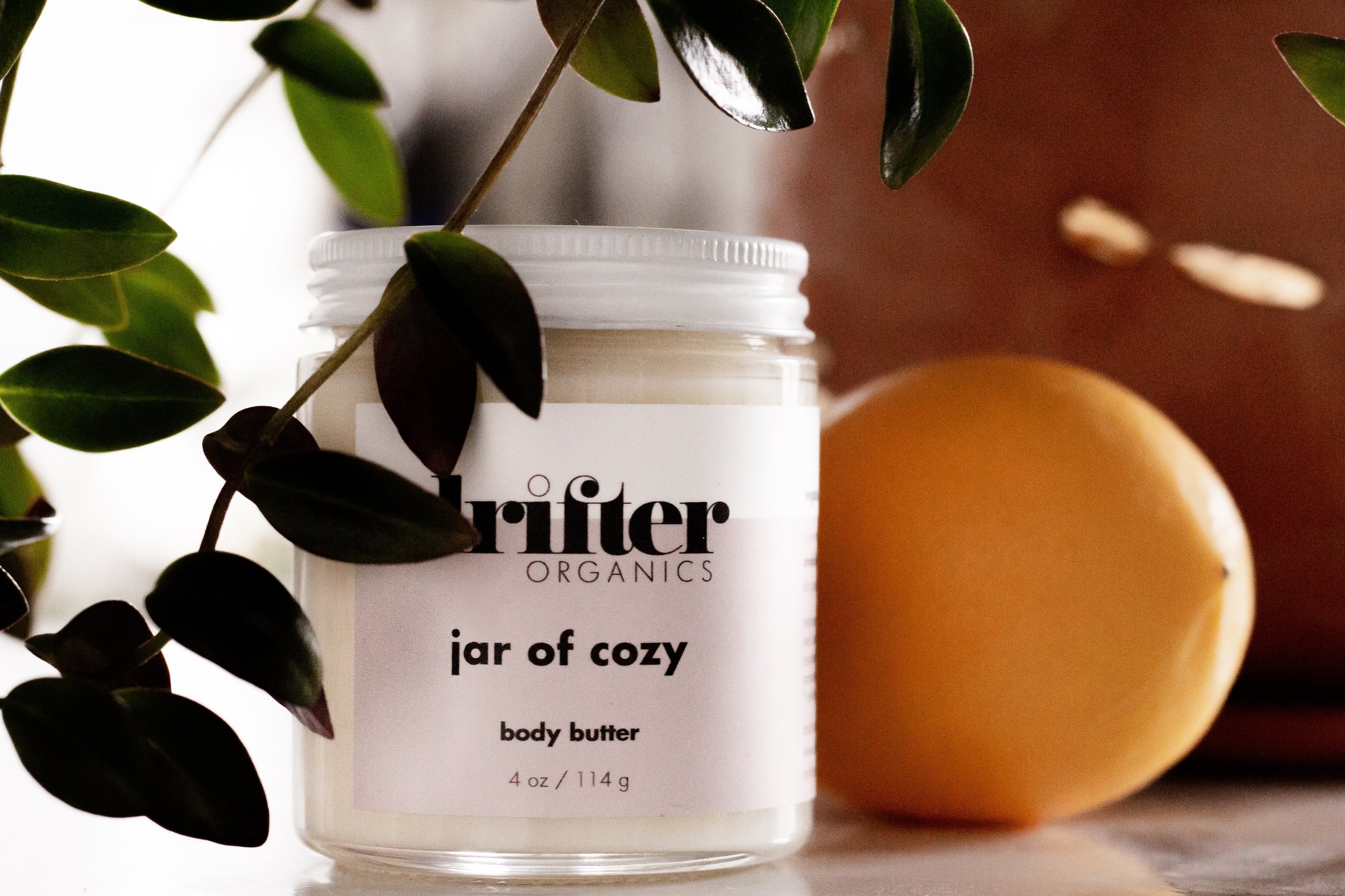 Drifter Organics jar of cozy body butter