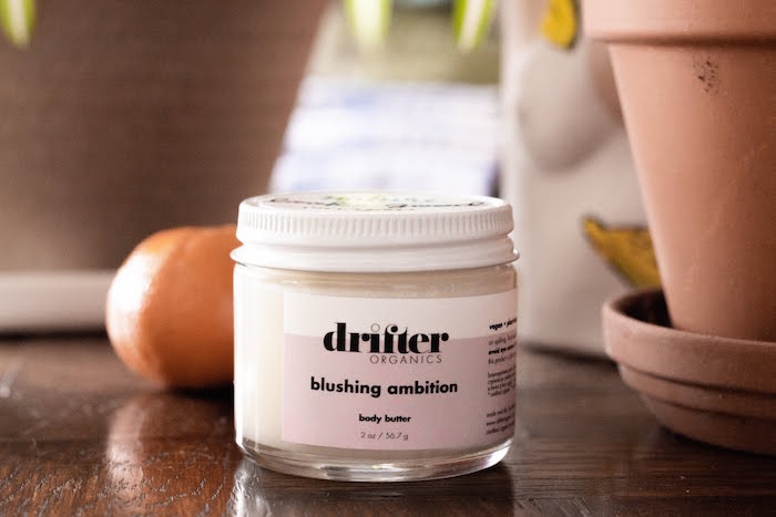 Drifter Organics blushing ambition body butter