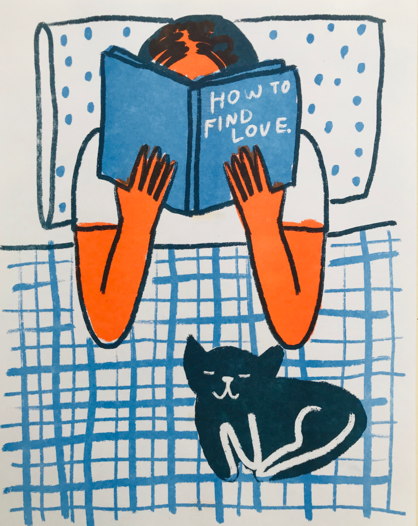 Reading in Bed print by People I've Loved