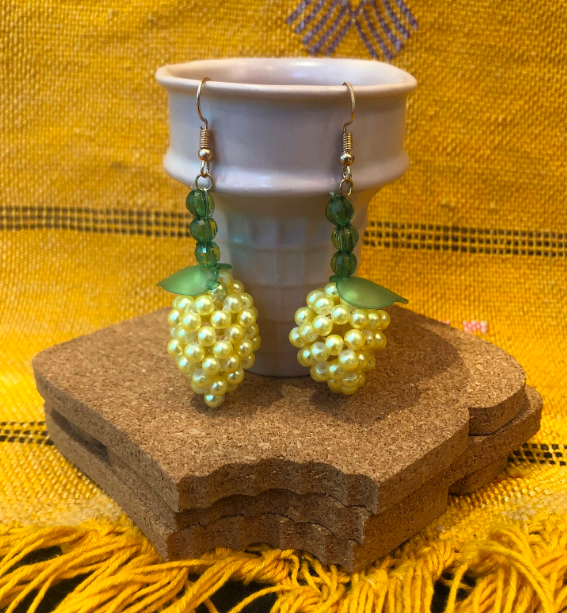 Susan Alexandria 'lemon meringue earrings'