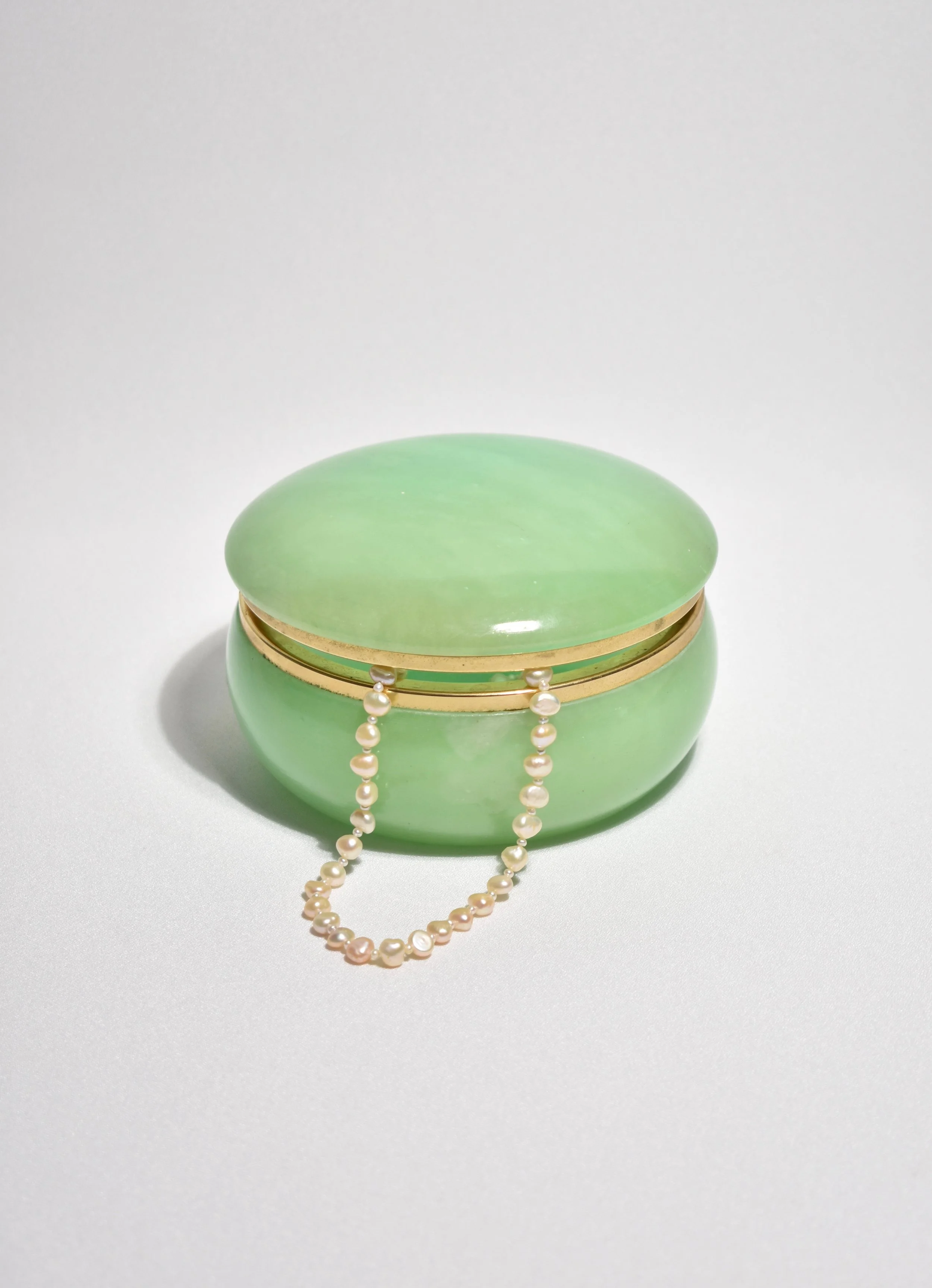 Casa Shop - Green Alabaster Jewelry Box