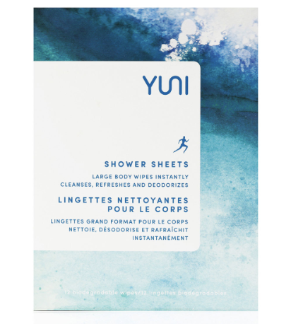 Yuni Shower Sheets body wipes