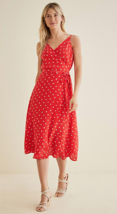 amour vert wrap dress