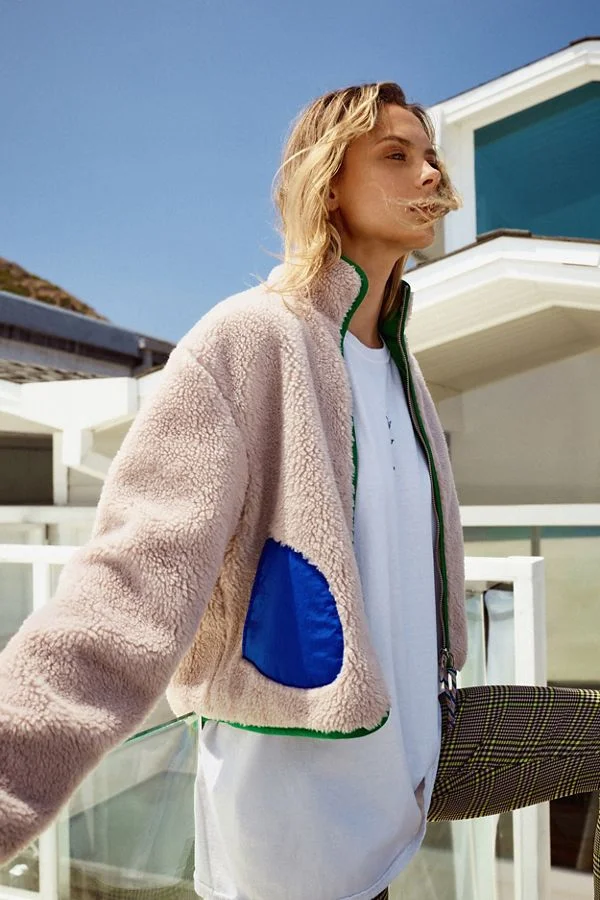 urban outfitters sherpa cardigan