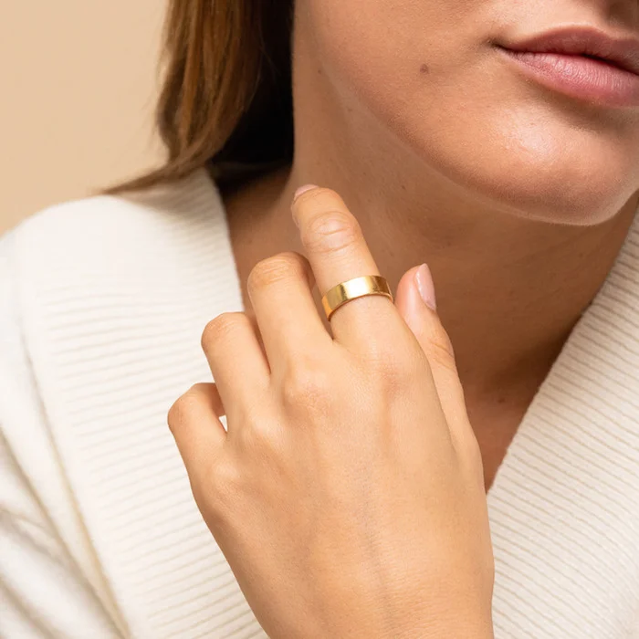 Mejuri boyfriend stacker ring