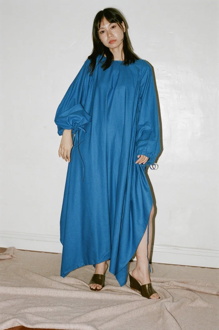 Baserange - Honda Dress in aster blue