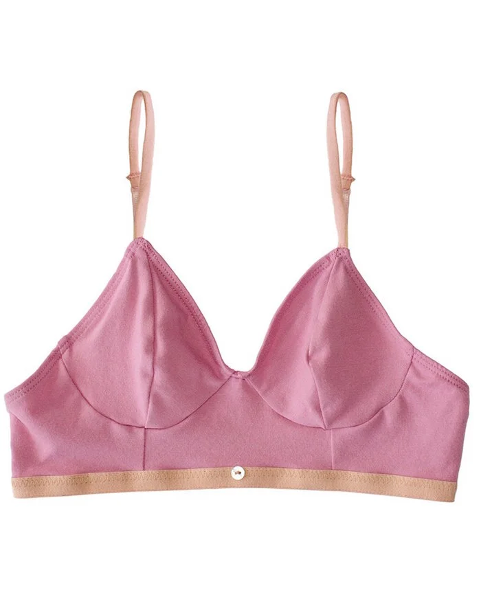 Botanica Workshop - Aya bralette in rose organic cotton