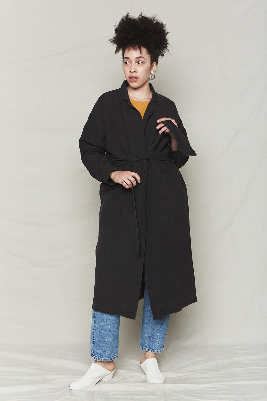 Plant Dyed Linen Easy Robe by Back Beat Rags