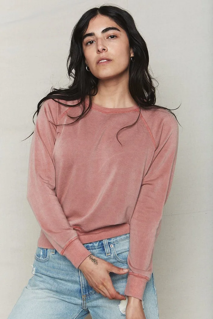Sienna Tencel Crop Sweatshirt by Back Beat Rags