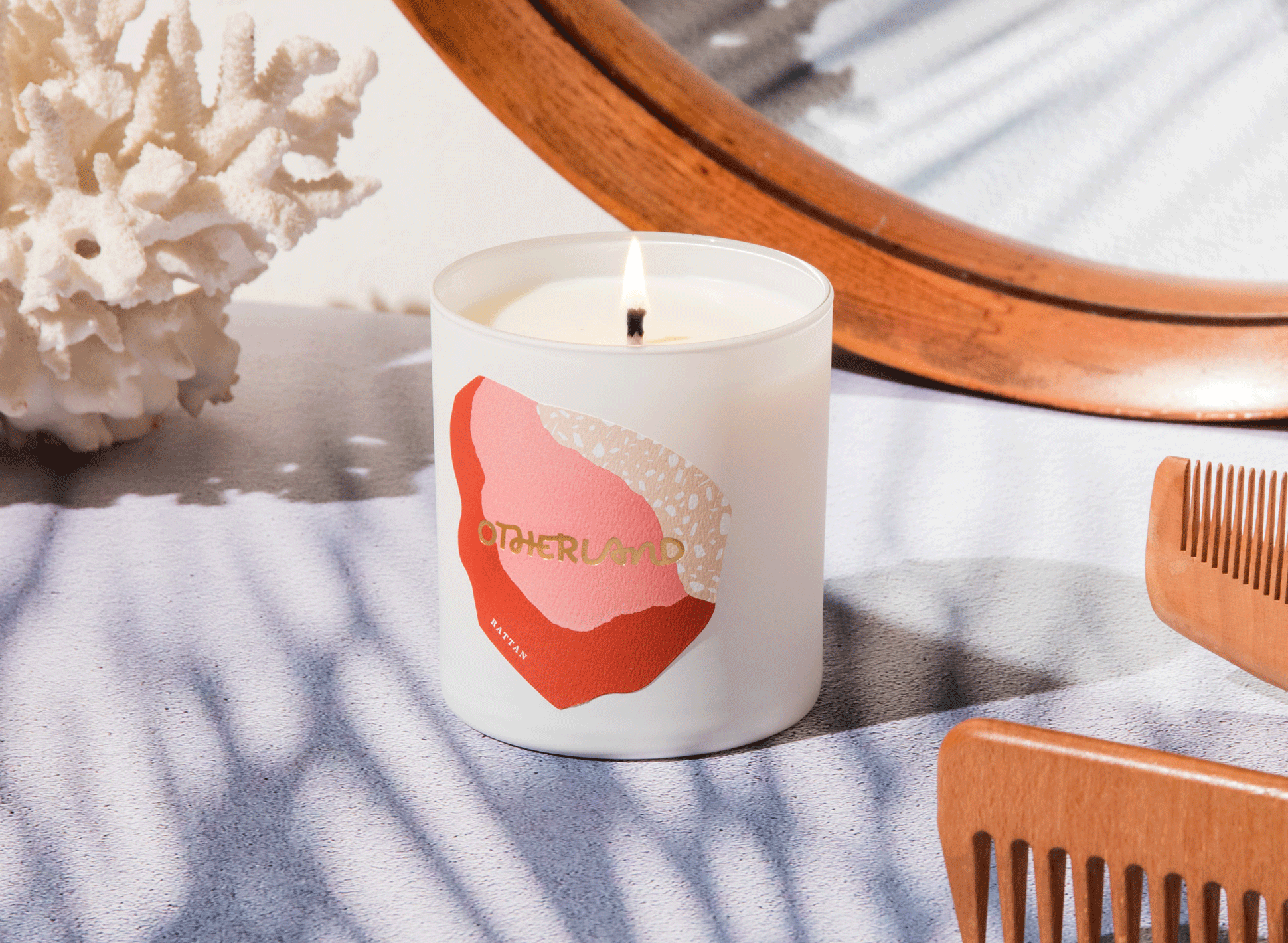 Rattan candle by Otherland