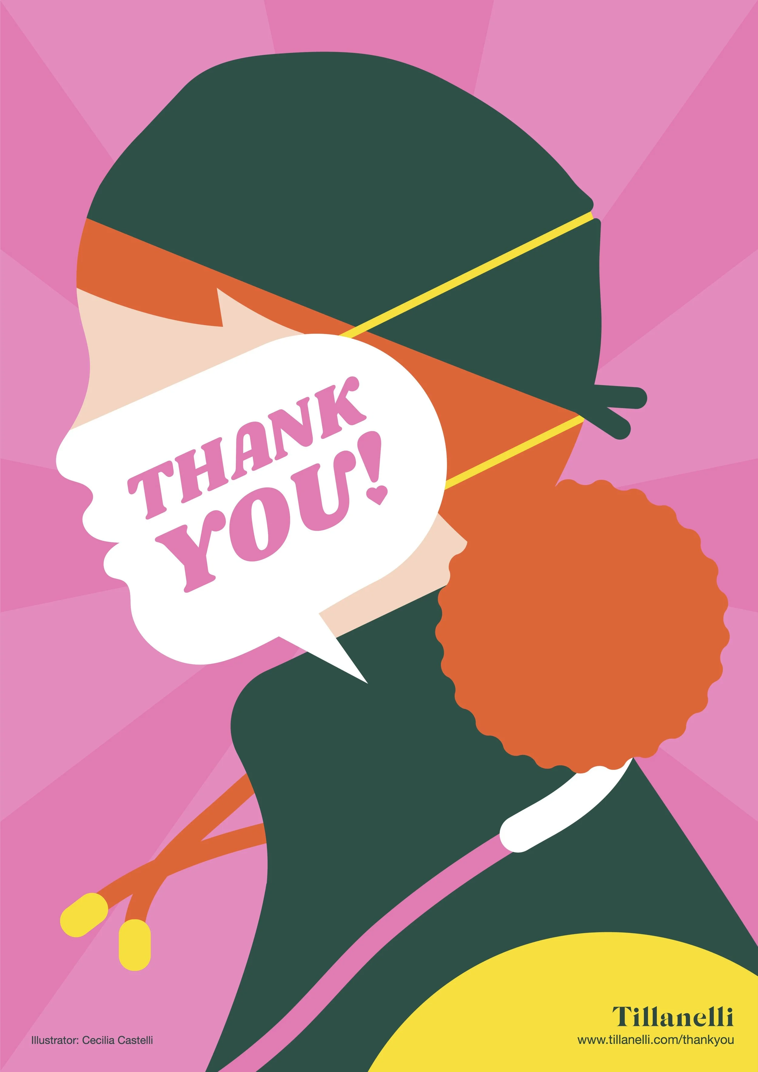Thank You to essential workers by Cecilia Castelli