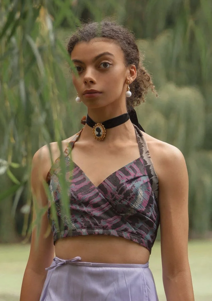 House of Aama regal halter top
