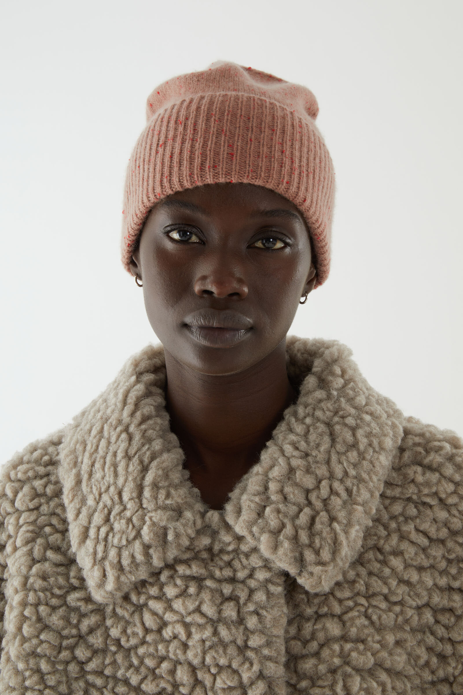 Cos ribbed cashmere beanie