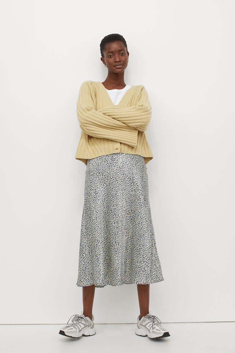 H&amp;M calf length skirt