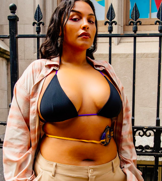 photo: @hunterabrams: Paloma Elsesser at Maryam Nassir Zadeh SS22
