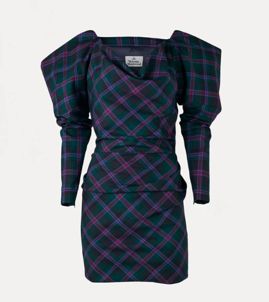 Vivienne Westwood - New Virginia Mini Dress in tartan 