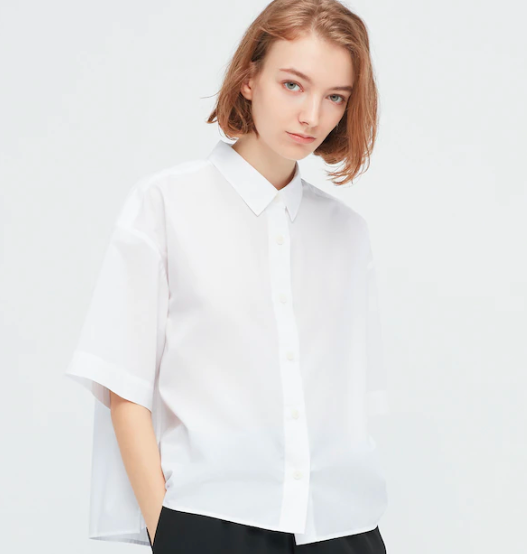 Uniqlo - cotton half-sleeve shirt