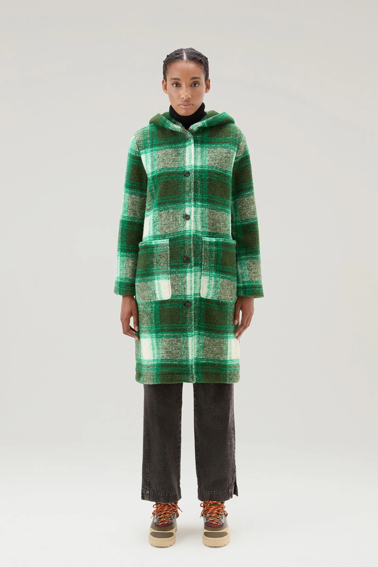 Woolrich gentry wool hood coat