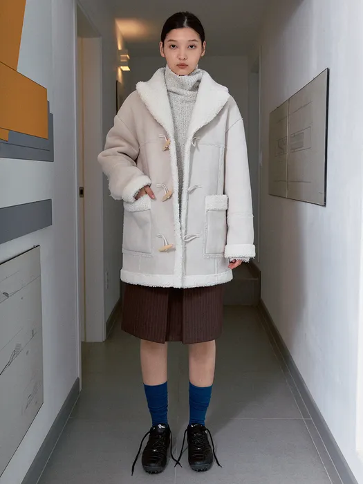 Sinoon oversized shearling coat