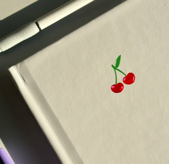 Cherry Journal Hardcover Notebook