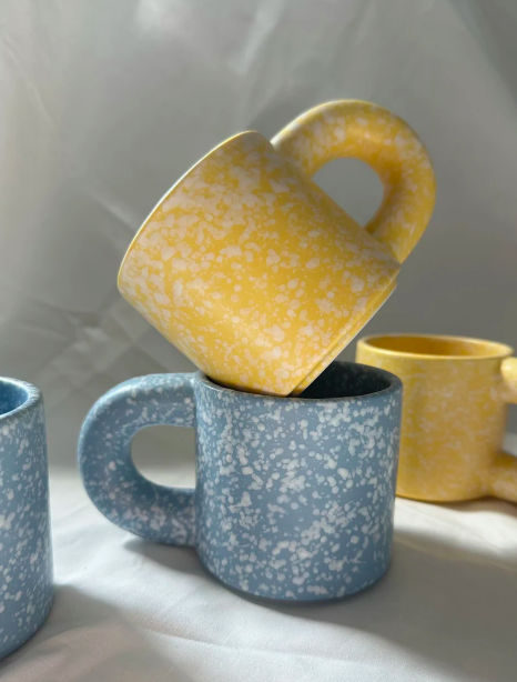 Small Goods Studio speckled ceramic mugs
