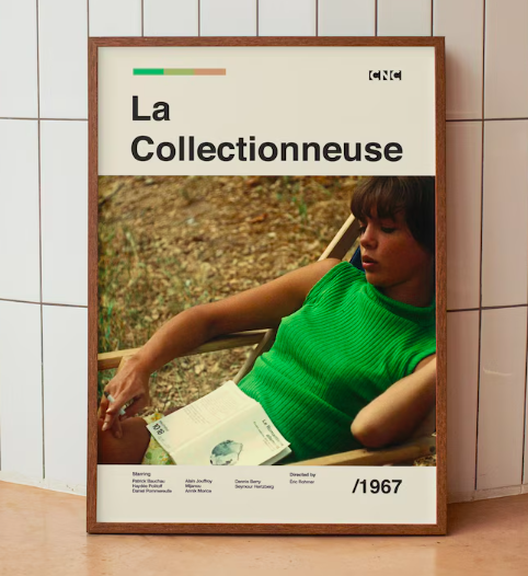 La Collectionneuse film poster print 