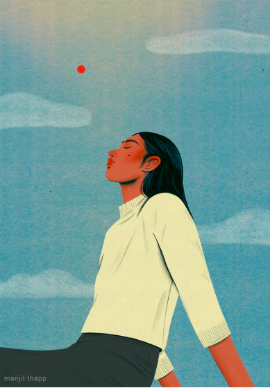 "Solar" print by Manjit Thapp