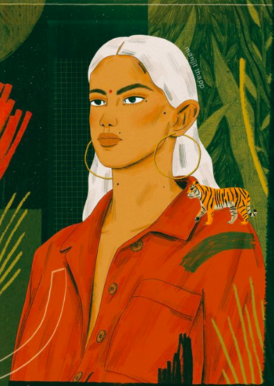 "Wild" art print by Manjit Thapp