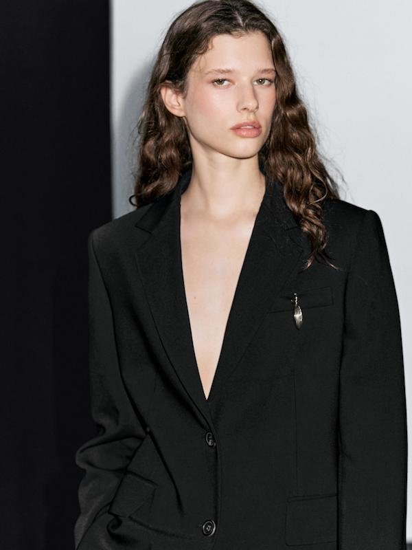 MASSIMO DUTTI * TWO-BUTTON CREPE BLAZER * $390