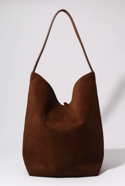 Genuine Leather Suede Bag by  Clara NY