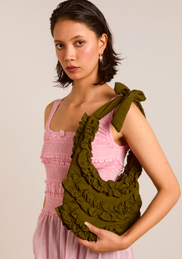 quinn ruffle bag by Damson Madder x End