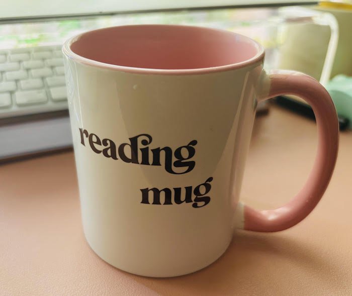 reading ceramic mug by DNAMAG
