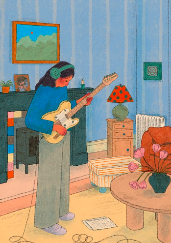 Manjit Thapp 'Rehearsal' print
