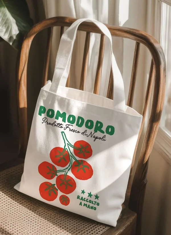 pomodoro canvas tote
