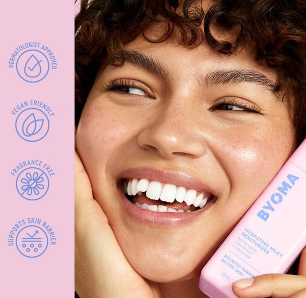 BYOMA hydrating milky moisturizer