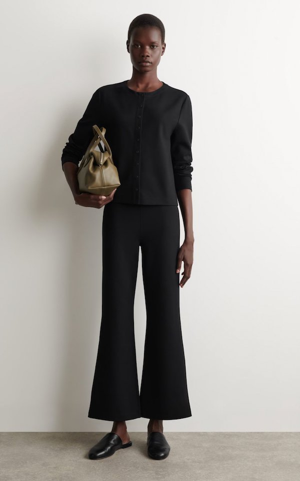cos jersey flare pants