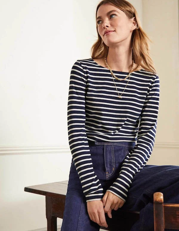 Boden long sleeve breton top