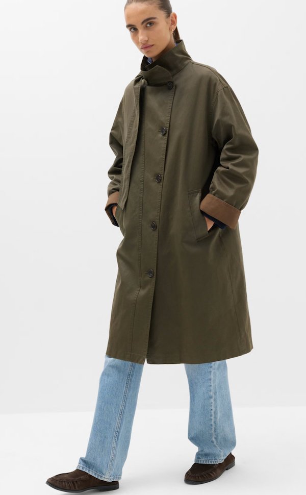 M&X wax cotton car coat