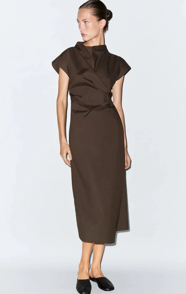MASSIMO DUTTI MIDI DRESS