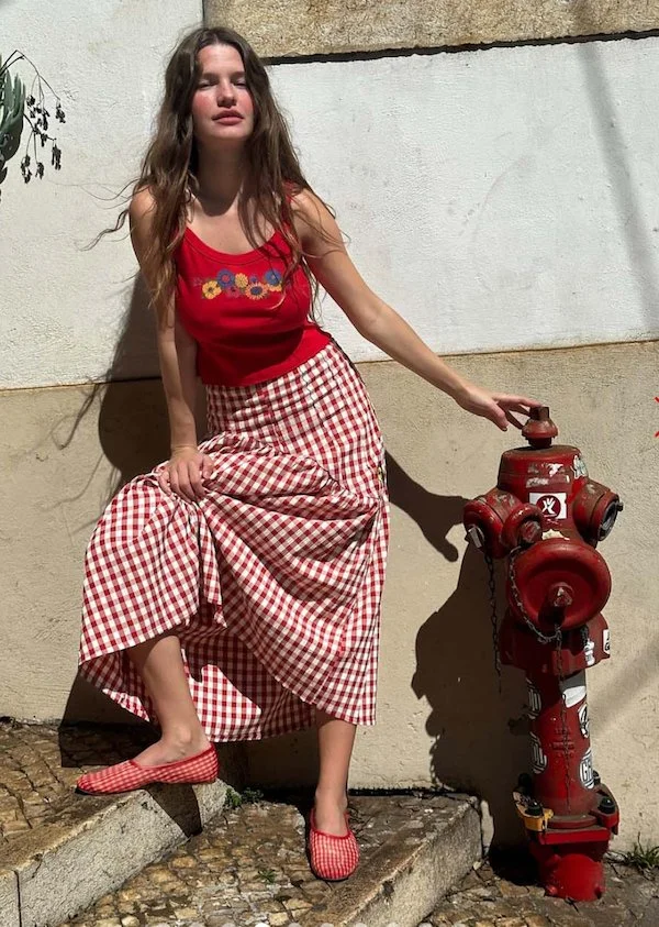 Lisa Says Gah Maeve midi skirt