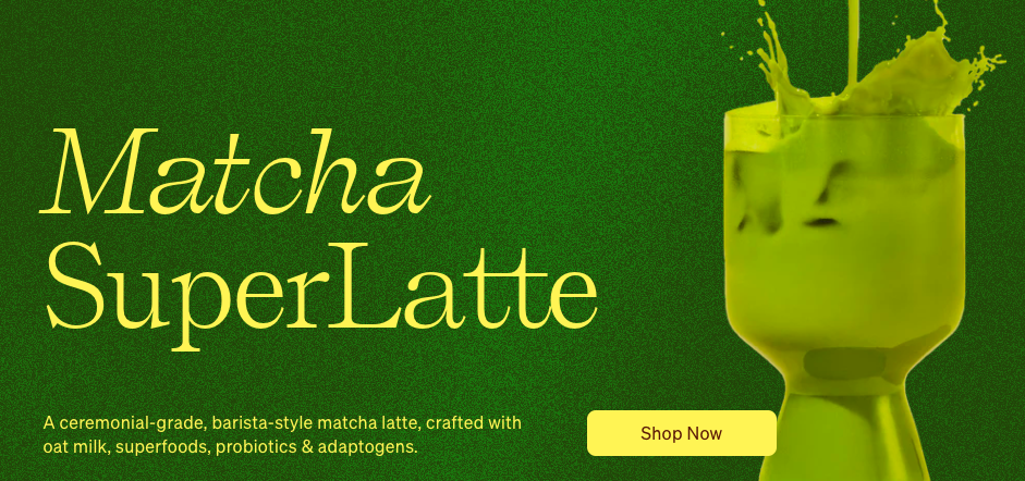 Clevr Blends matcha superlatte