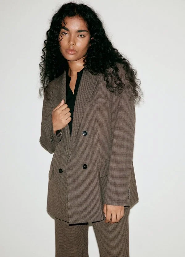 Mango double breasted blazer