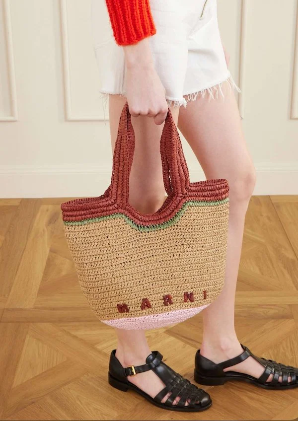Marni handwoven tote
