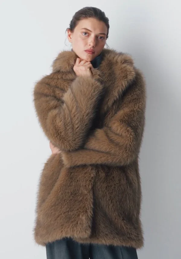 Aritzia faux fur coat