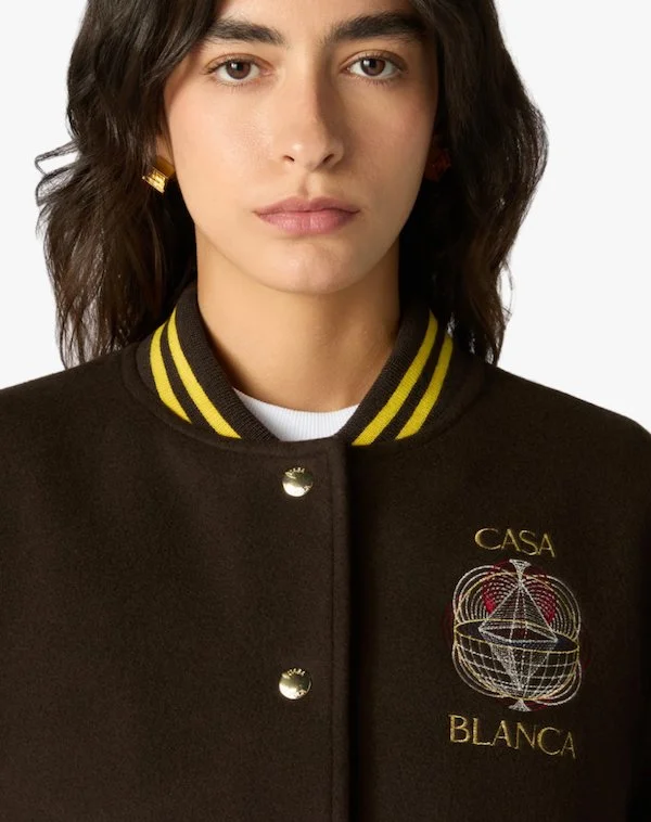 Casablanca Paris wool varsity jacket